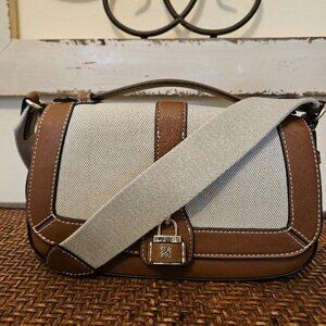 NWO Tags Nine West Tan Shoulder Bag Crossbody Satchel